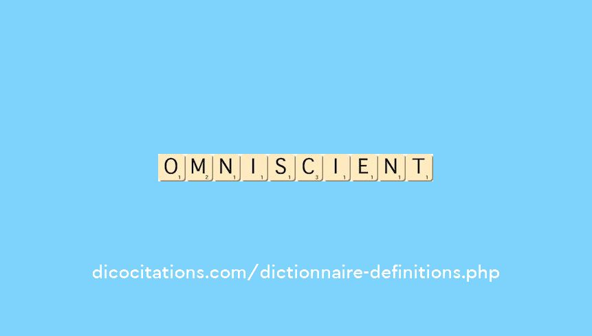 omniscient omniscient