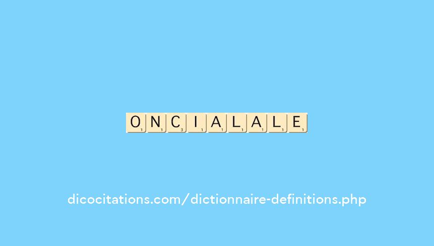 oncial--ale