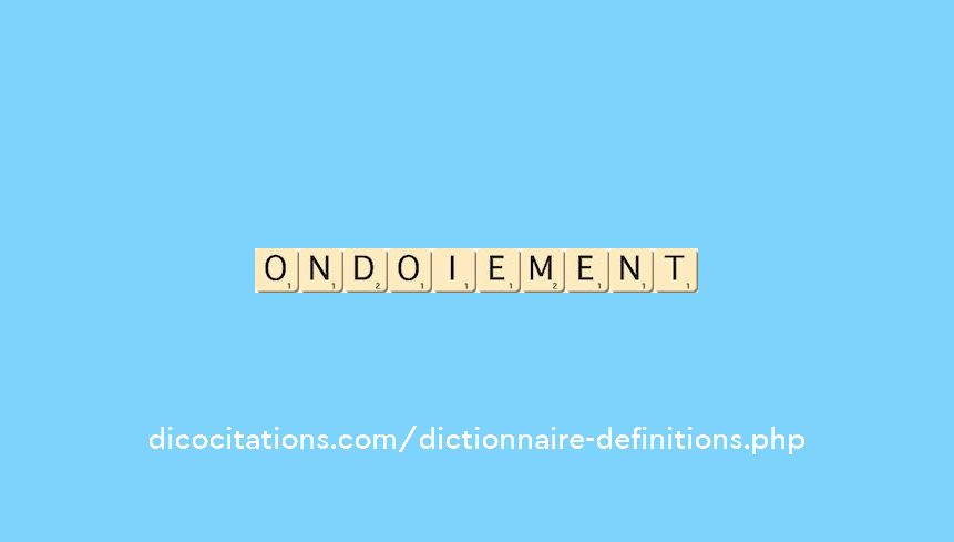 ondoiement ondoiement
