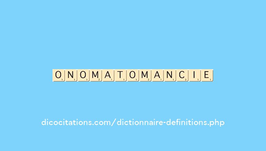 onomatomancie