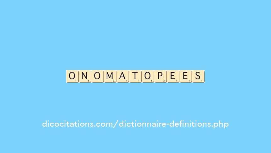 onomatopees onomatopees