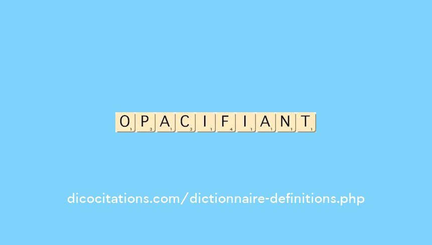 opacifiant opacifiant