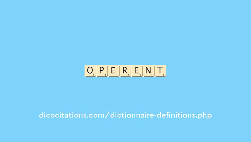operent operent