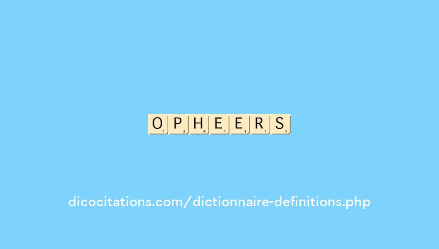 opheers opheers
