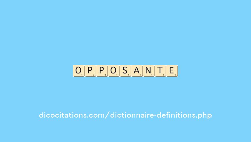opposante opposante