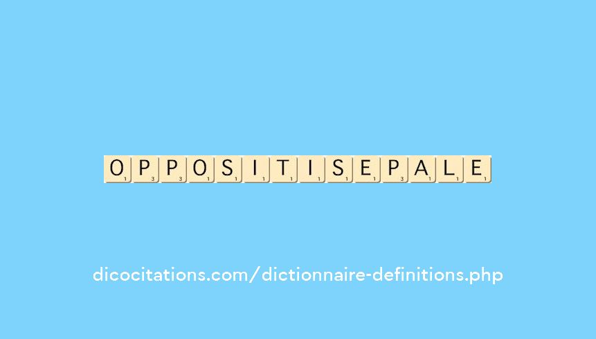 oppositisepale