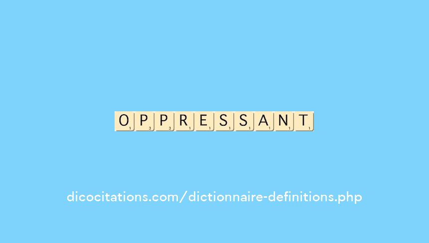 oppressant oppressant