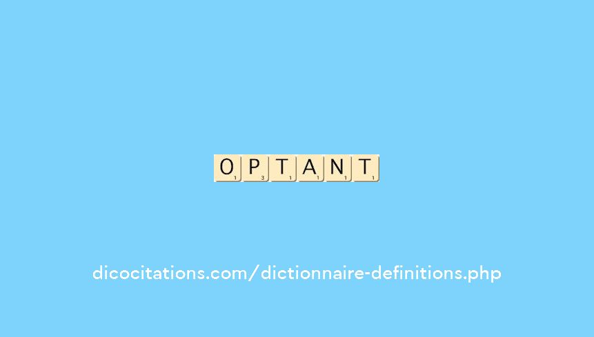 optant optant