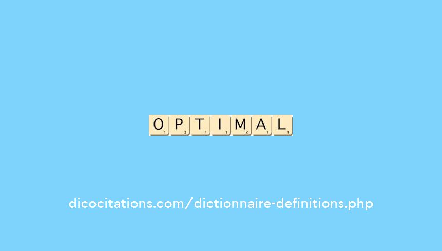optimal optimal