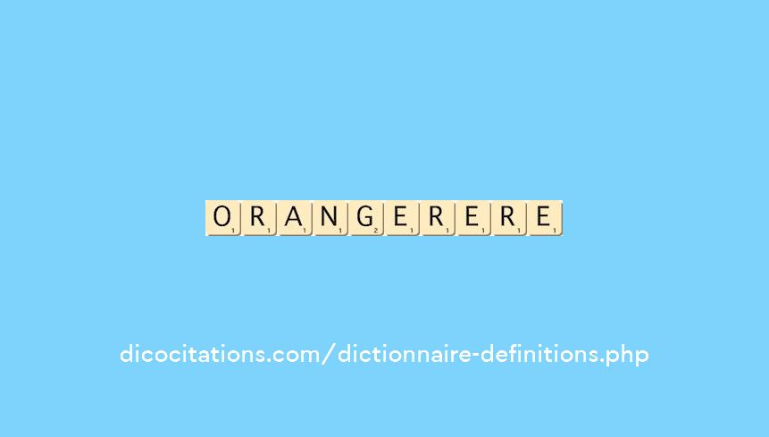 oranger--ere