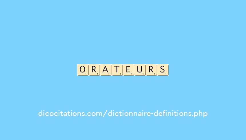 orateurs