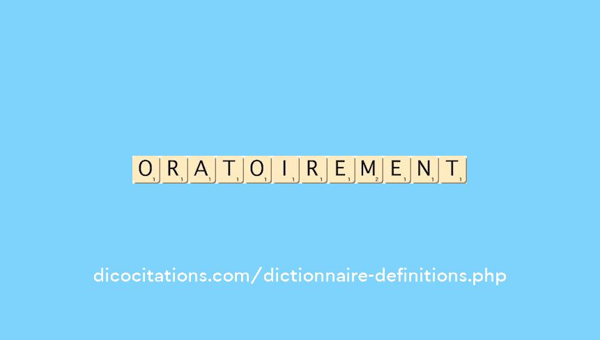 oratoirement