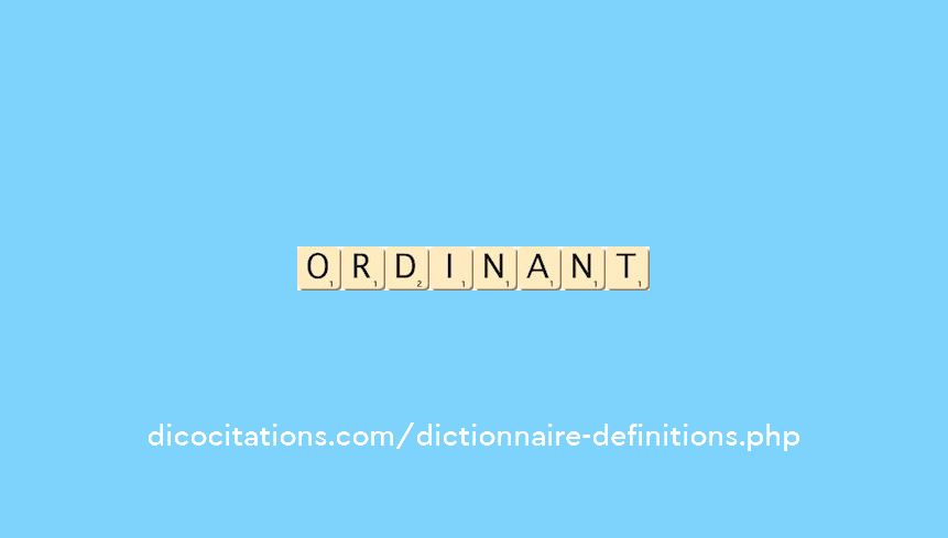 ordinant