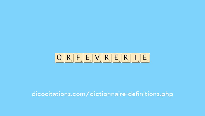 orfevrerie