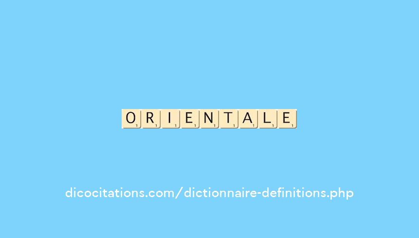 orientale orientale