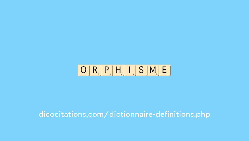 orphisme orphisme
