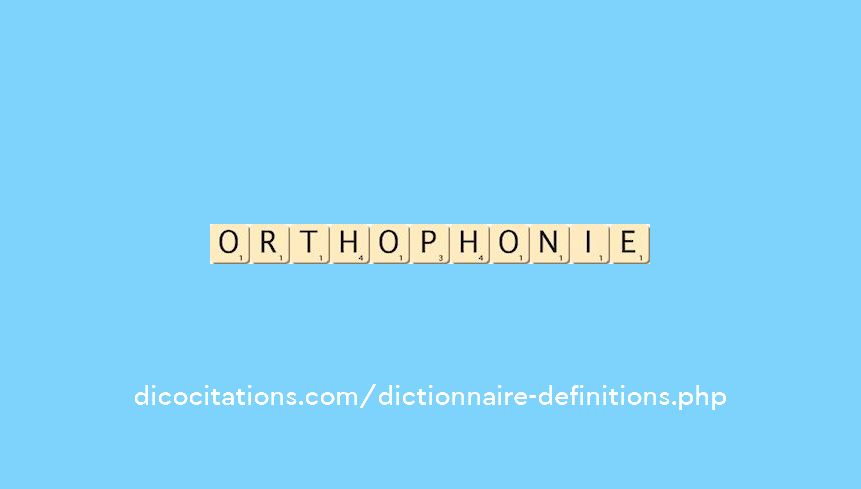 orthophonie