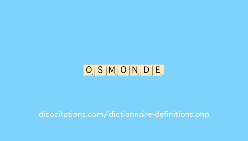 osmonde