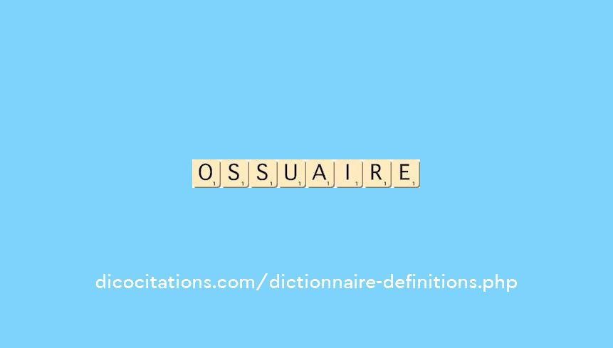 ossuaire ossuaire