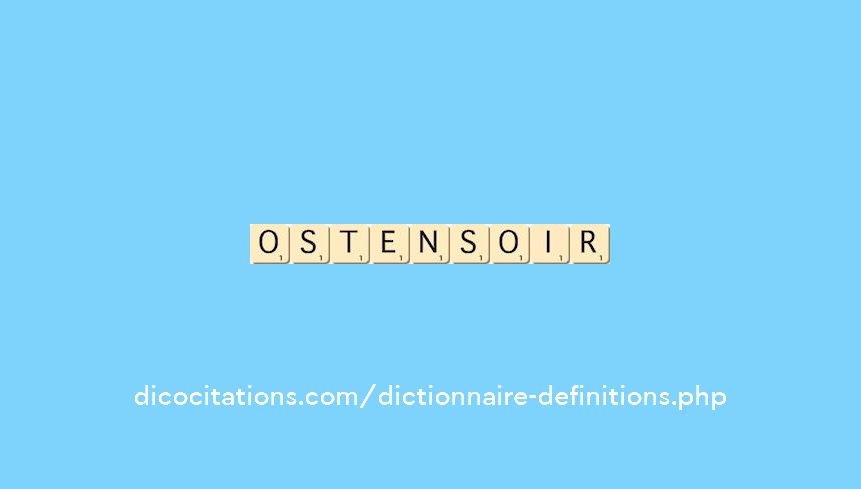 ostensoir ostensoir