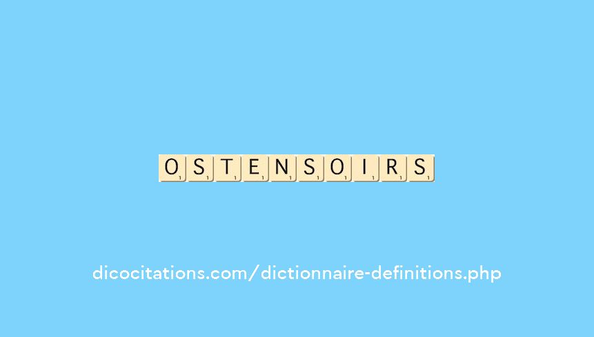 ostensoirs ostensoirs