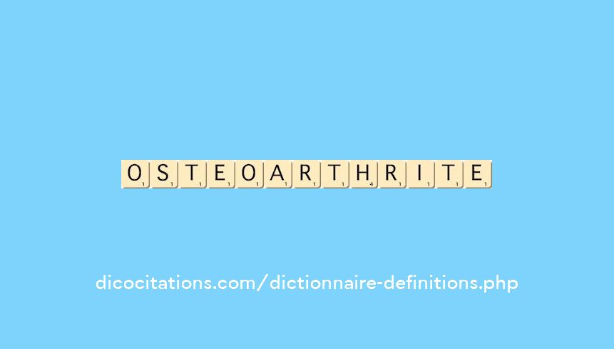 osteoarthrite