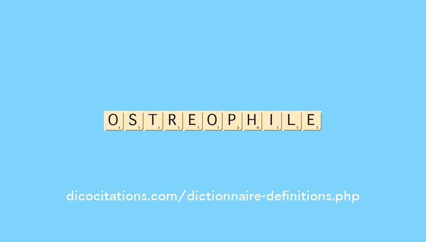 ostreophile