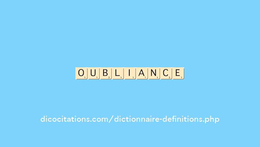 oubliance