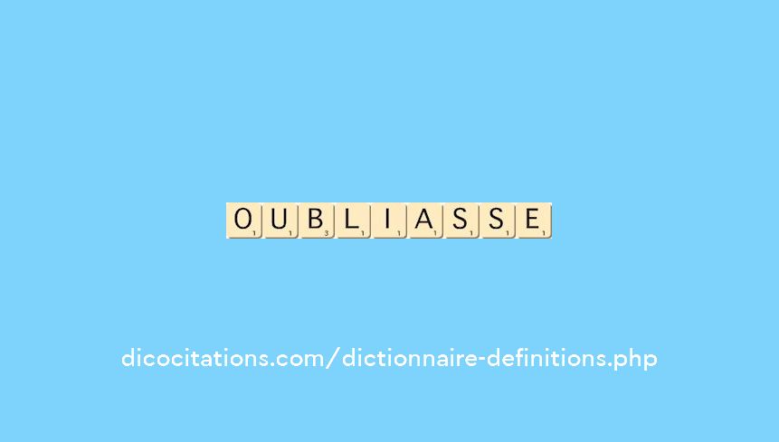 oubliasse oubliasse