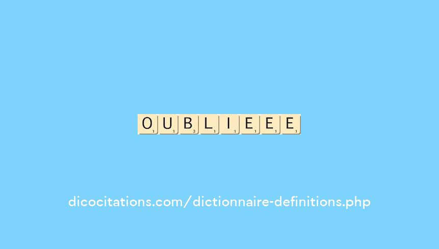 oublie--ee