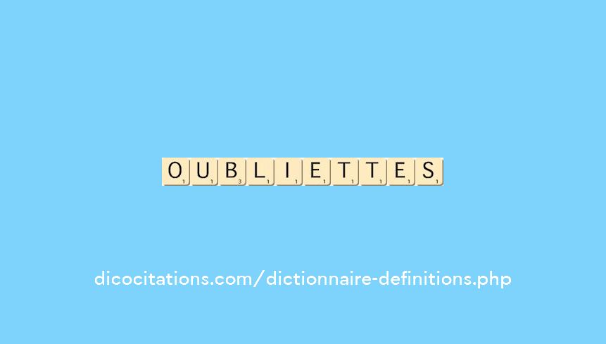 oubliettes