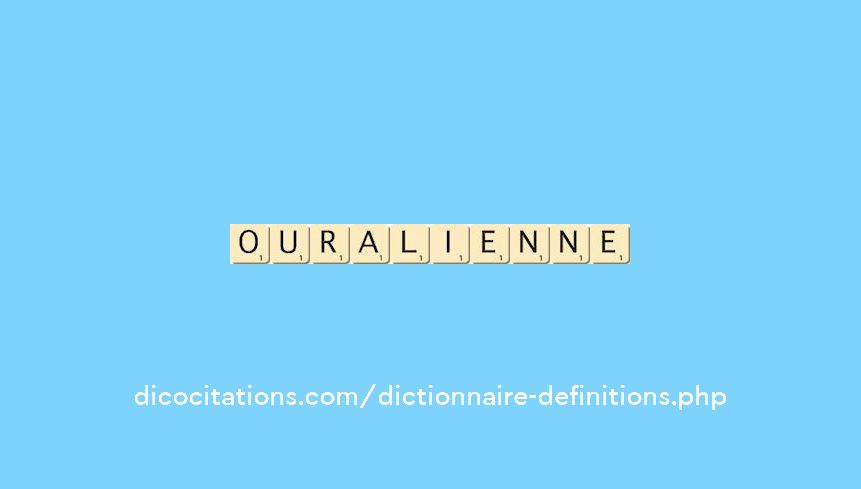 ouralienne ouralienne