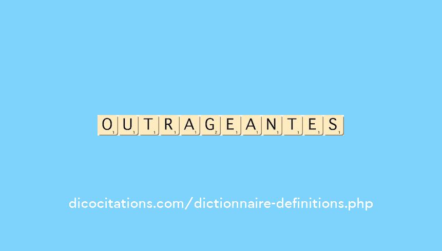 outrageantes outrageantes