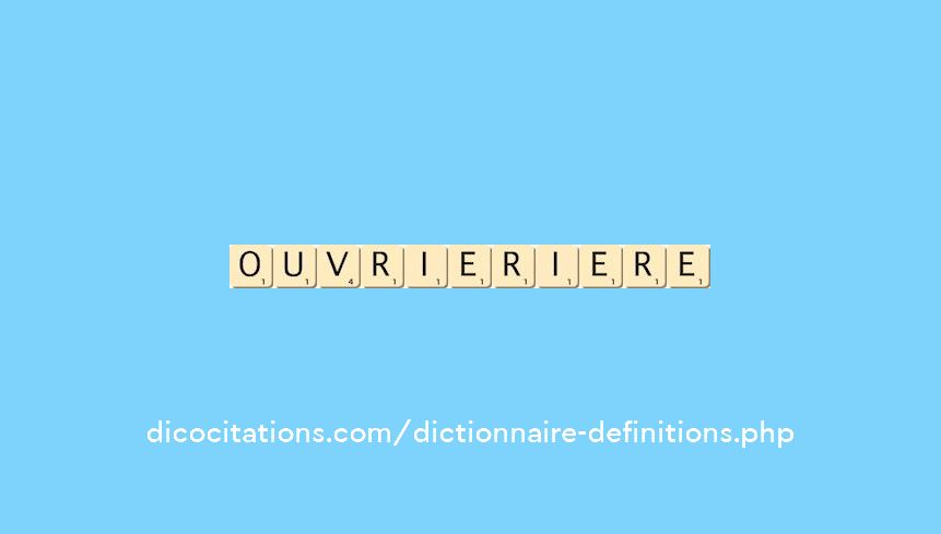 ouvrier--iere