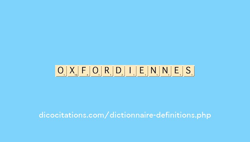 oxfordiennes oxfordiennes