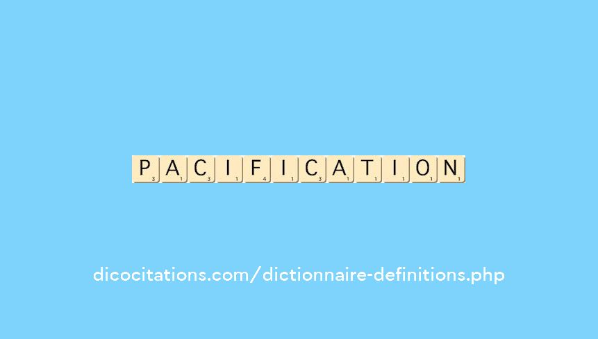 pacification