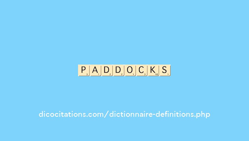 paddocks paddocks