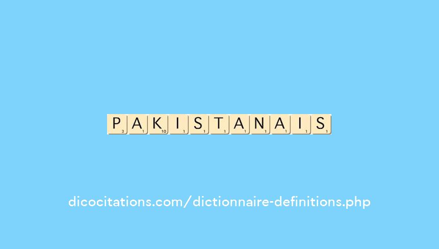 pakistanais pakistanais