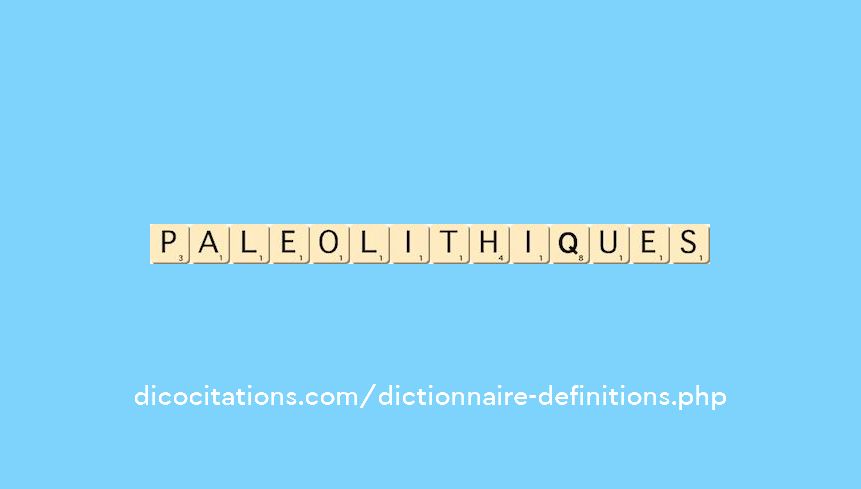 paleolithiques
