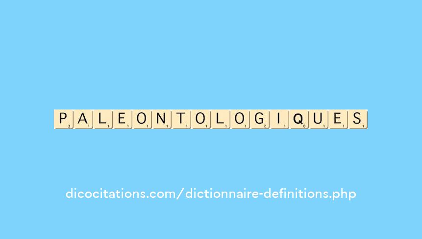 paleontologiques paleontologiques