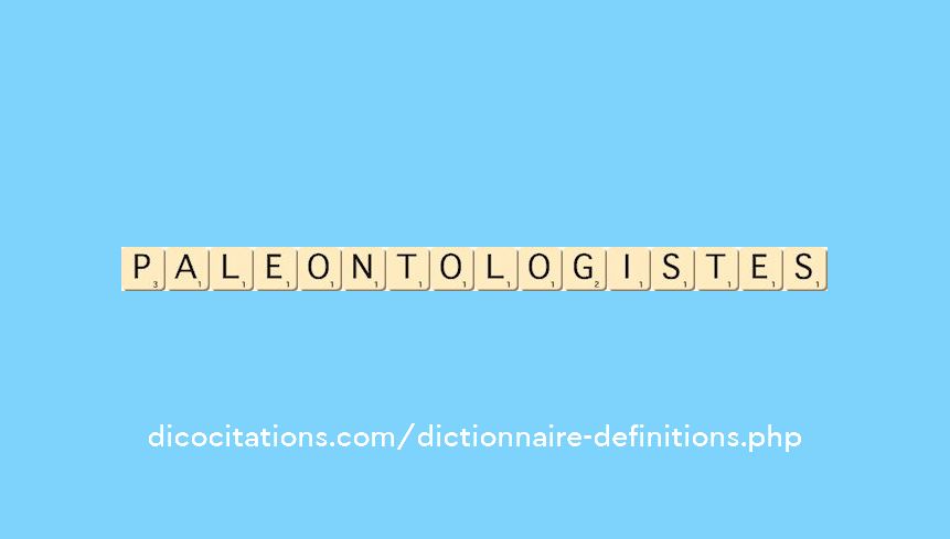 paleontologistes