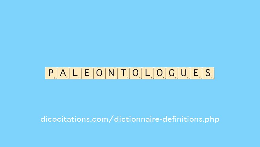 paleontologues paleontologues