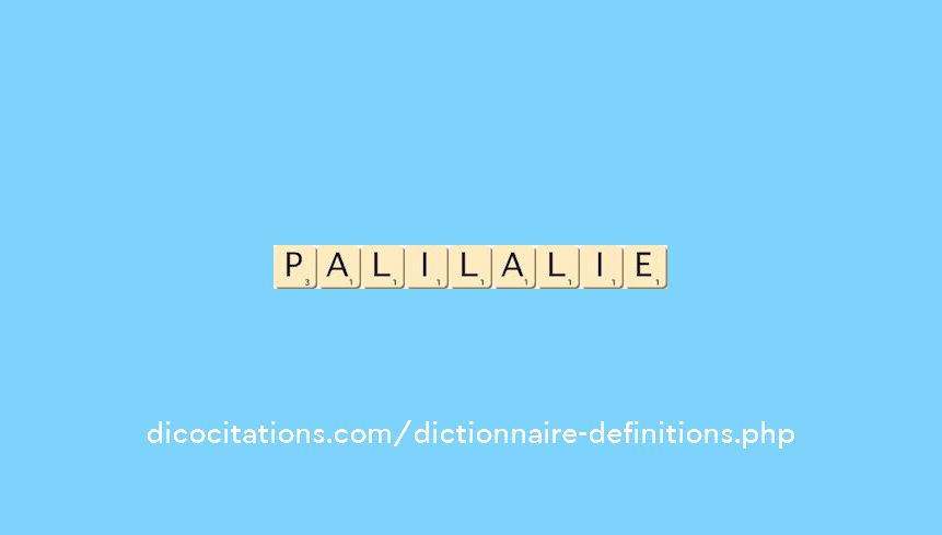 palilalie palilalie