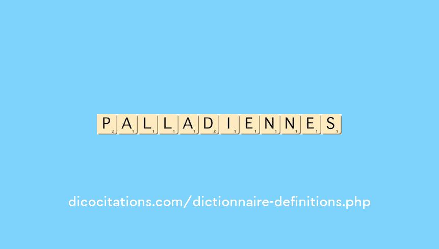 palladiennes palladiennes