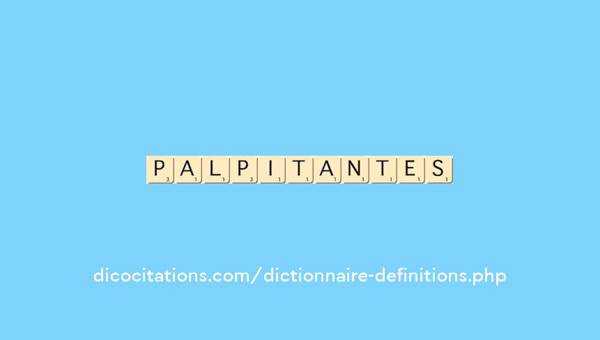 palpitantes palpitantes
