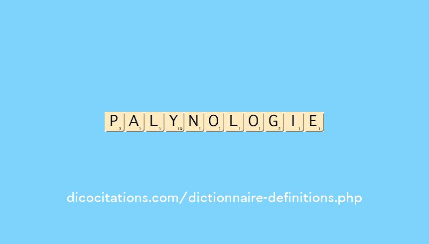 palynologie palynologie