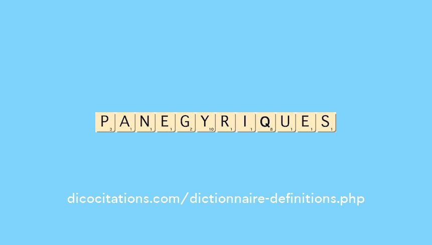 panegyriques panegyriques