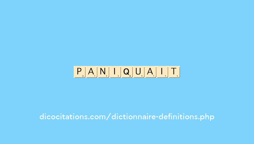 paniquait paniquait