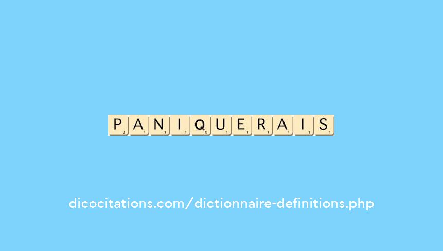 paniquerais paniquerais