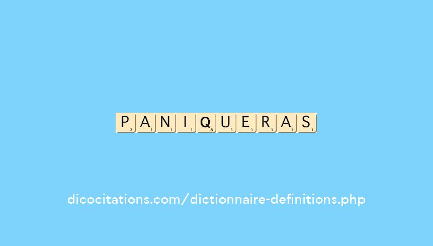 paniqueras paniqueras